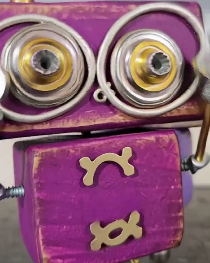 The robot's close-up